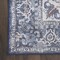 Edge Collections - 6' X 9' - Gray - Floral Distressed Washable Area Rug - 1 Piece